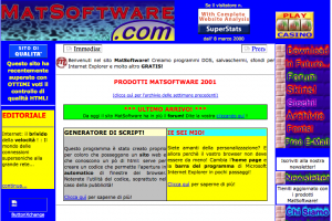 Screenshot www.matsoftware.com - anni 2000