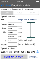 Statics per iOS - progetto in acciaio