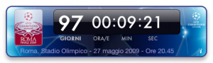 Screenshot widget Champions League 2009